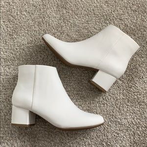 White Ankle Bootie